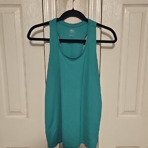 Athletic Works Blue Sleeveless Relaxed Tank Top